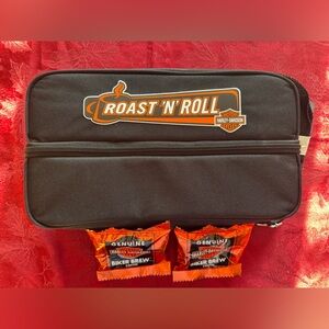 NWOT Harley-Davidson Roast ‘n Roll Thermos and Coffee Cup Travel Set Bikers Brew